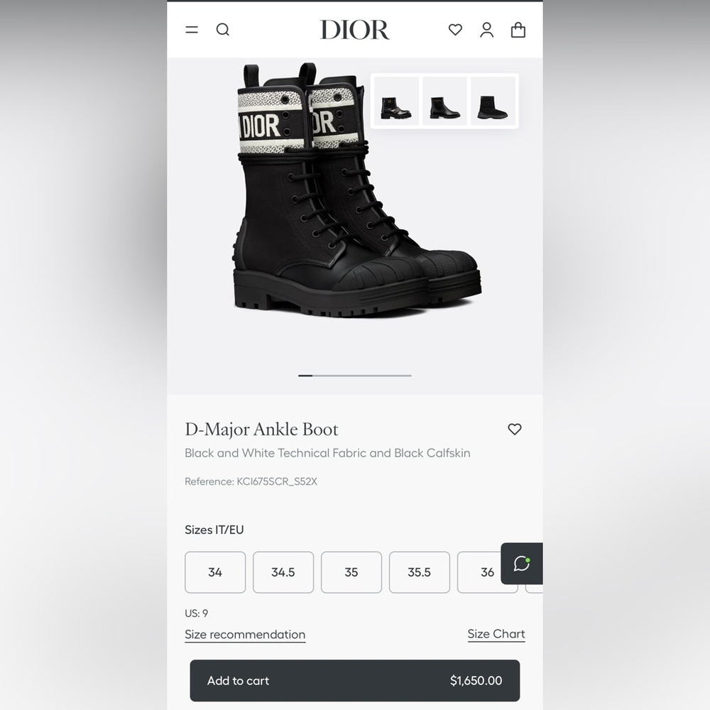 Dior D-Major Ankle Boot